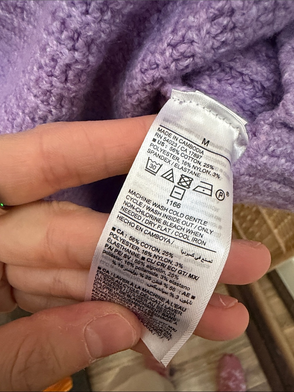 Old Navy Lavender Mock Neck Sweater - Picture 3 of 4